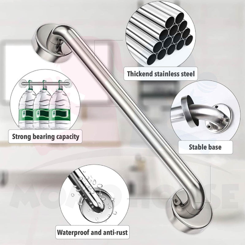 Bathroom Shower Bar Handrail Toilet Bar Toilet Handle Safety Bar Bath Grip Handbar Pemegang Tandas Handgrip Bars