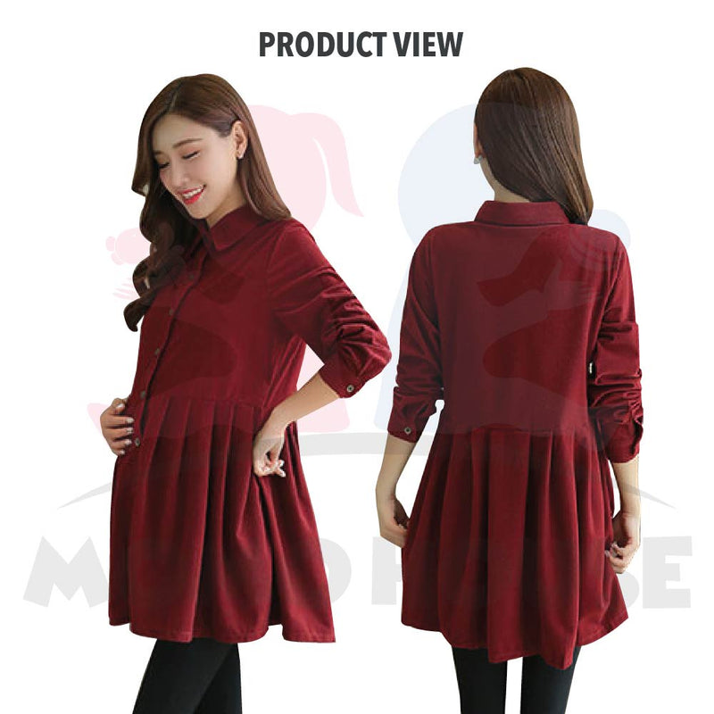 Maternity Muslimah Blouse Women Long Sleeve Muslimah Baju Mengandung Labuh Muslimah (MBM003)