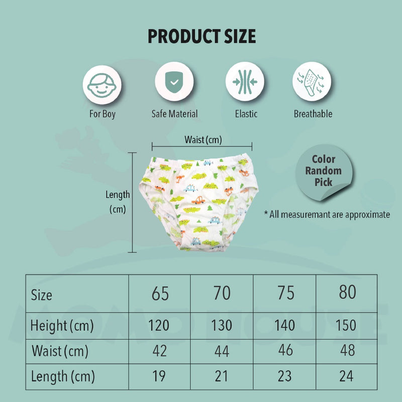 (4 Pcs) Baby Clothes Infant Boy Panties Underwear Kids Accessories Children Pantie Shorts Briefs