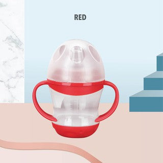 Baby Water Bottle Learning Cup Non-spill Training Cup Leak-Proof Fee Handle Bottle 160ml