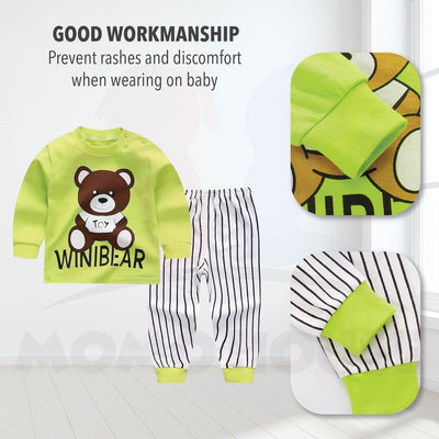 Newborn Pyjamas Baby Sleepsuit Long Sleeve Set (BM003)