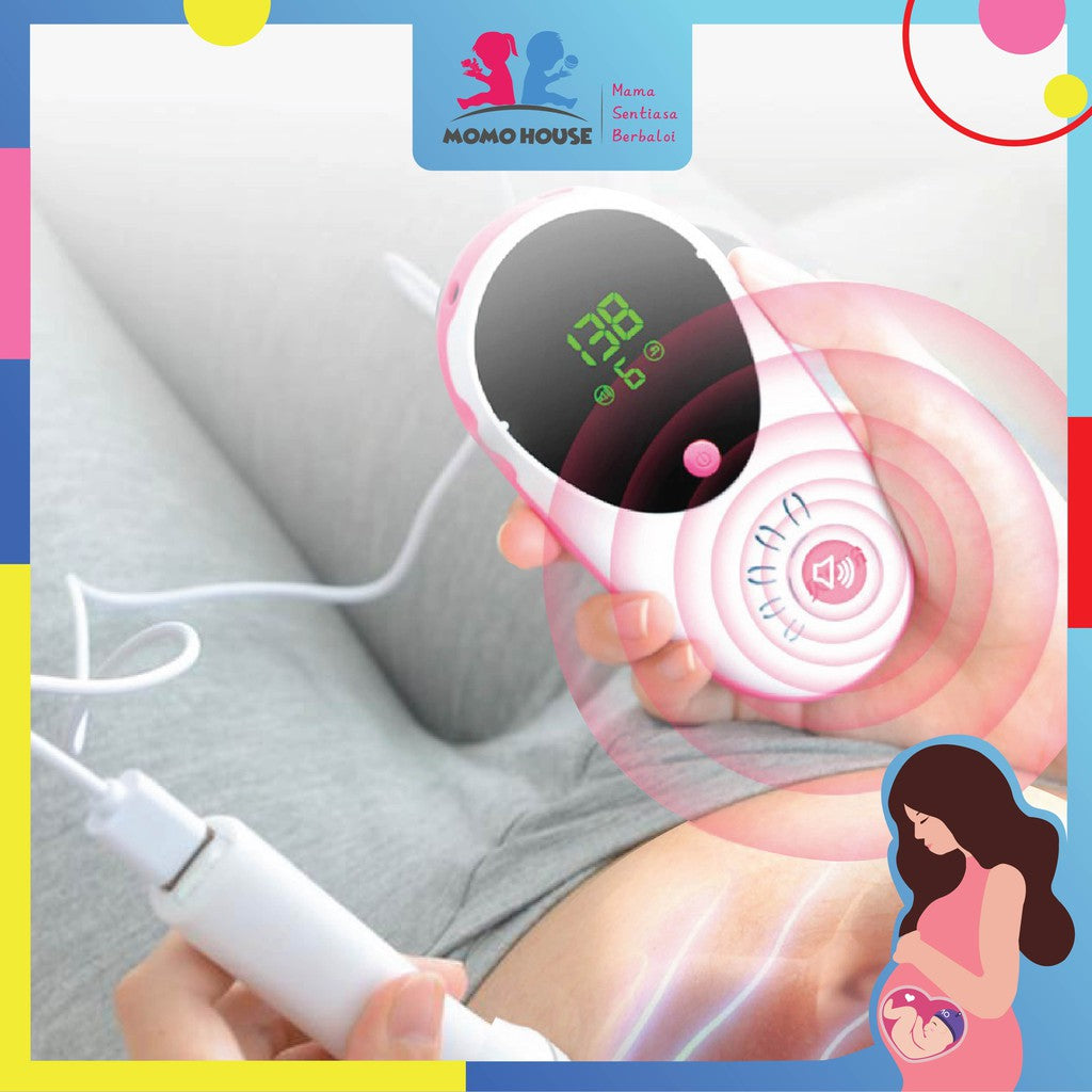 Premium Fetal Doppler Heart Detector Monitor With Memory Pregnant Women Home Medical Fetal Rate Detector Degupan Bayi