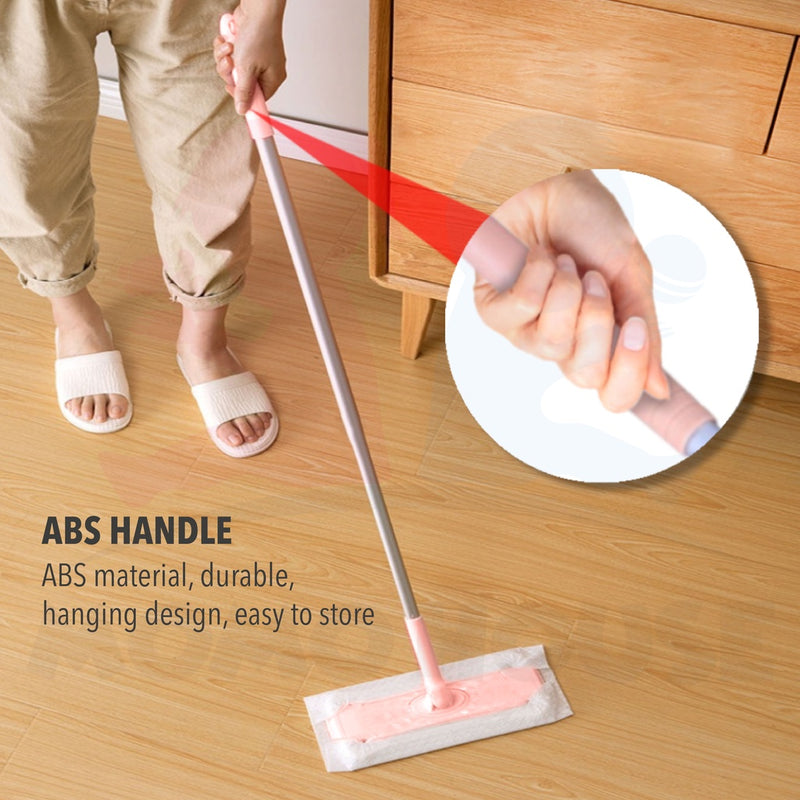 Electrostatic Dust Removal Paper Flat Mop 360 Degrees Rotatable Mop Wet Cleaning Tissue Antibacterial Mop Lantai