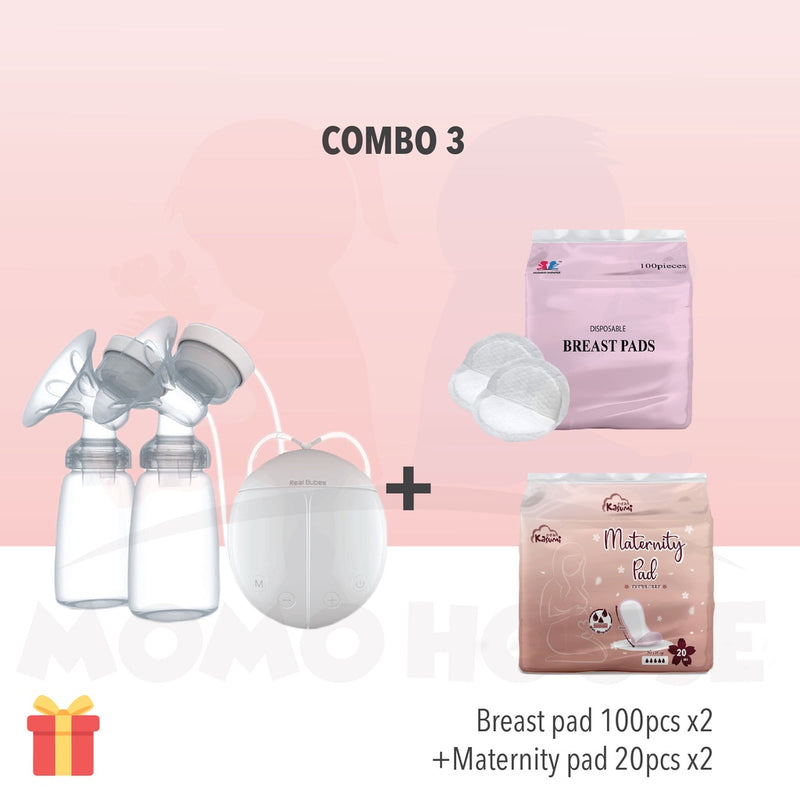 Real Bubee Breast Pump Double Electric Breastpump Pam Susu Bubee