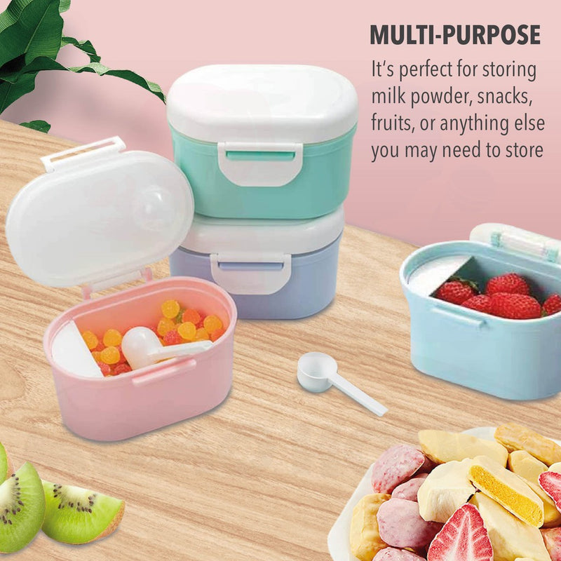 Baby Milk Powder Container Feeding Case Box Portable Formula Dispenser with Scoop BPA Free Food Storage