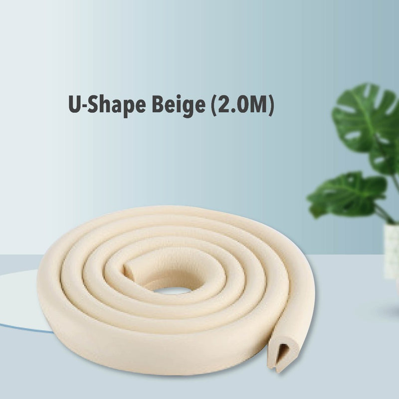 Baby Edge Protector Soft Rubber Hurt Prevention Edge Corner Guards Baby Bumper Edge Strip L-Shape U-Shape Safety Corner