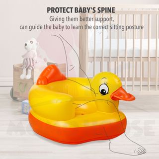 Inflatable Baby Sofa Learn Training Seat Baby Seat Bath Dining Lunch Chair