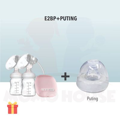 (NEW) Double Electric Breast Pump with Bottle Feeding - Pam Susu Feeding Bottle