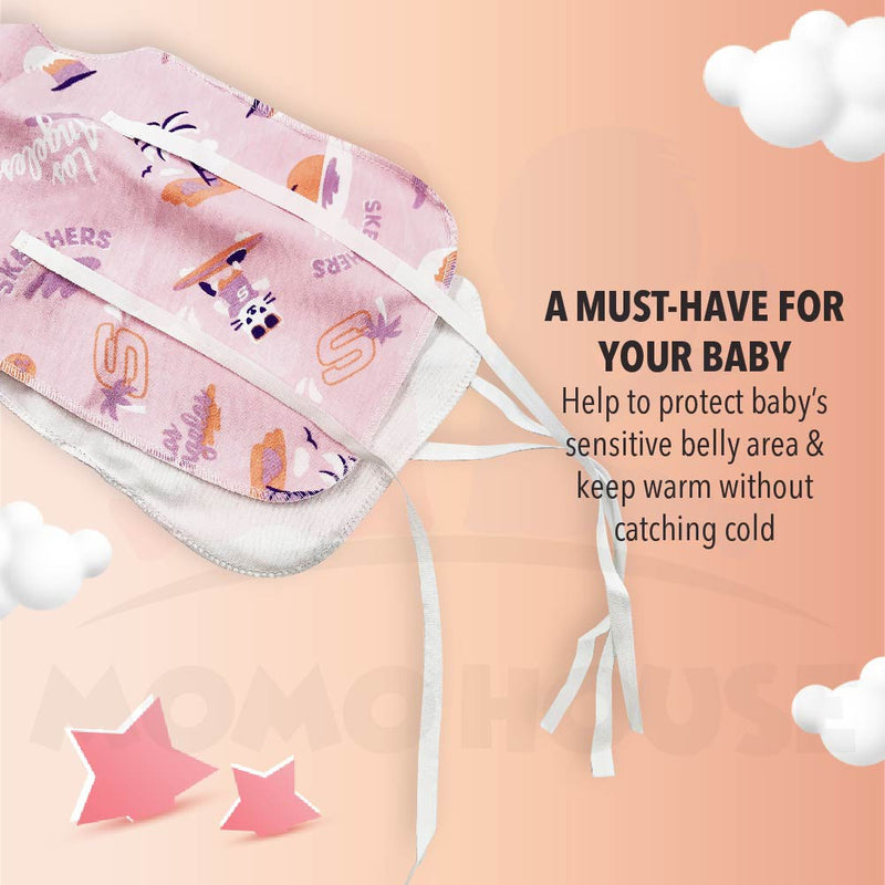 Newborn Belly Protection Barut Baby Bertali Pelekat Baby Umbilical Cord Care Bellyband Binder Swaddle