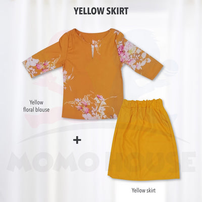 Momo House Baju Raya Baju Kurung Moden Kanak Kanak Baju Budak Perempuan Baju Raya Budak Kids Kurung (BRG001)