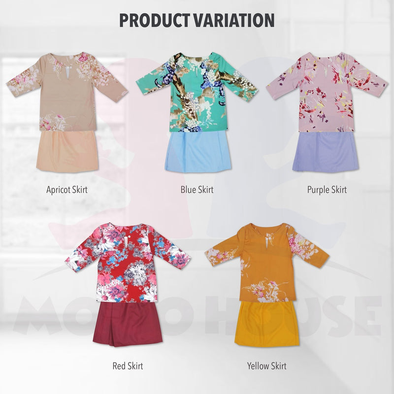 Momo House Baju Raya Baju Kurung Moden Kanak Kanak Baju Budak Perempuan Baju Raya Budak Kids Kurung (BRG001)