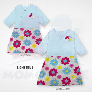 Gaun Newborn Baby Girl Dress Gaun Kanak-kanak Girl Baby Romper Dress Baju Raya Baby Girl Dresses Cotton Murah