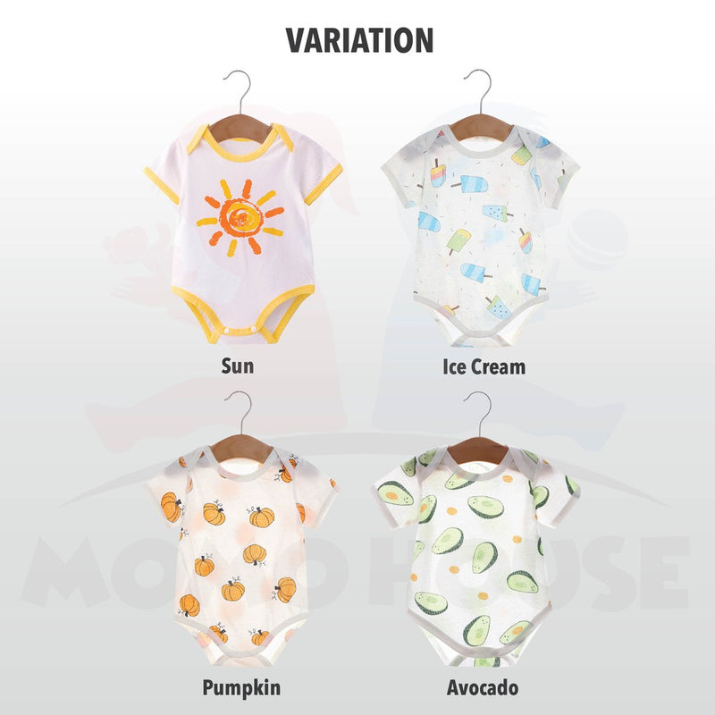 Soft Cotton Eyelet Romper Baby Baju Lubang (MMR02)