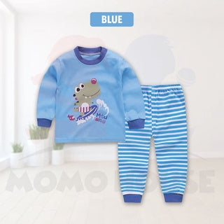 Newborn Pyjamas Baby Sleepsuit Long Sleeve Set Baju Tidur (BM003)