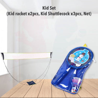 Junior Badminton Racket Set Children Badminton Racket  Indoor Outdoor Sports Shuttlecock