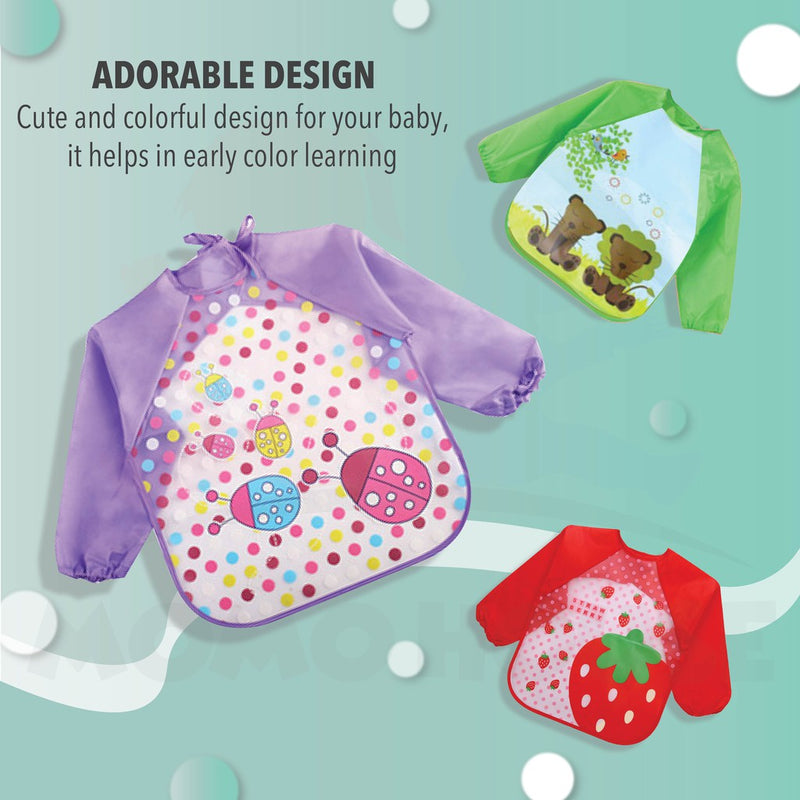 Baby Toddler Long Sleeved Waterproof Bibs