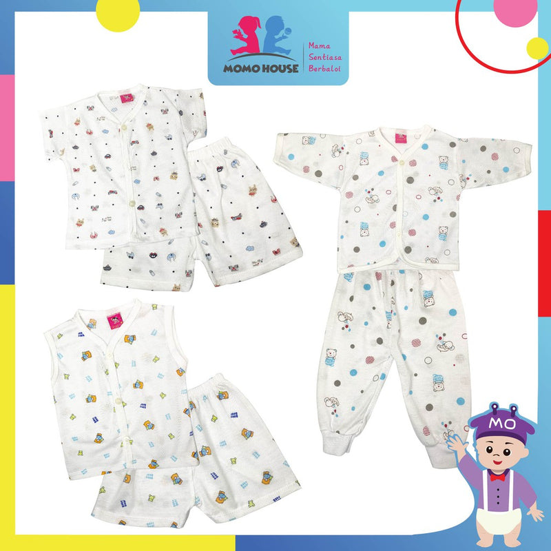 Newborn Baju Baby Infant Suit Baju Baby (1pcs = Baju + Seluar) (Random Pick)(N1000 & N1001 & N1002)