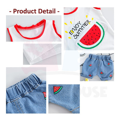 Newborn Baby Boy Clothing Sleeveless T Shirt Set (BM023)