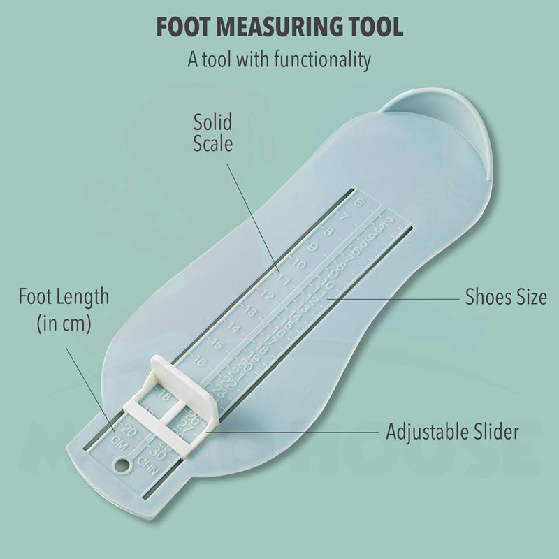 Baby Child Infant Foot Measure Gauge Shoes Size Measuring Ruler Tool