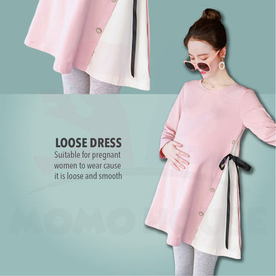 Baju Raya Maternity Blouse Korean Pregnant Blouse Long Sleeve Pregnant Maternity Dresses Baju Mengandung (MDBR)