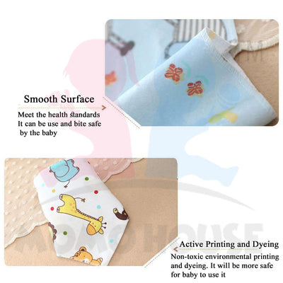 [CLEARANCE STOCK] 6 Pcs- Big Size Baby Toddler Cotton Triangle Bib