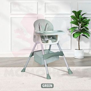 Multifunction Baby Chair Feeding Safety Baby Chair Adjustable Foldable Portable Dining High Chair Baby with Storage Bag