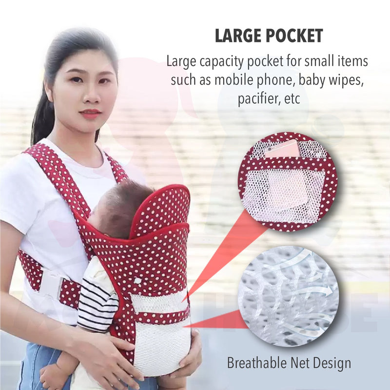 Baby Carrier With Net Baby Kangaroo Bag Ergonomic Adjustable Baby Sling Carrier Sling Backpack Pouch Wrap