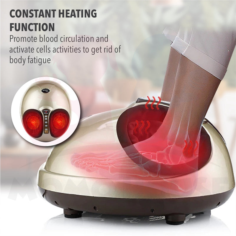 Foot Massage 4D Kneading Air Pressure Electric Machine With Heat & Intense Adjustable Soothing Compression Foot Massage