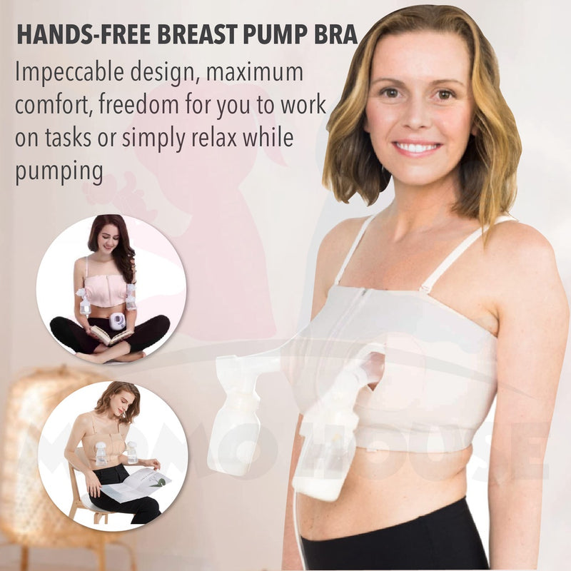 Seamless Hands Free Pumping Bra Breast Pump Pumping Nursing Bra Breast –  Momo House