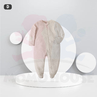 Newborn Romper Zipper Baby Pajamas Newborn Clothes Baby Sleepsuit Romper Baby Boy & Girl Long Sleeve Romper Jumpsuit