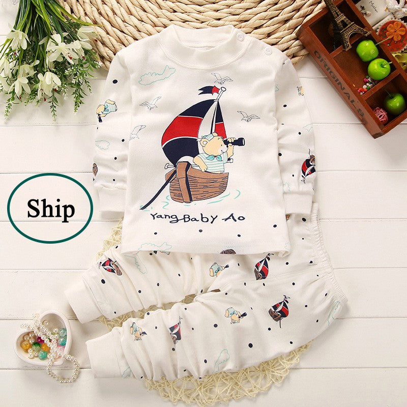 Baby Newborn Clothing Newborn Pyjamas Baby Sleepsuit Long Sleeve Set Baju Tidur Baby (BM015)