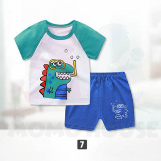 Newborn Baby T Shirt Short Sleeve Set (BM029)