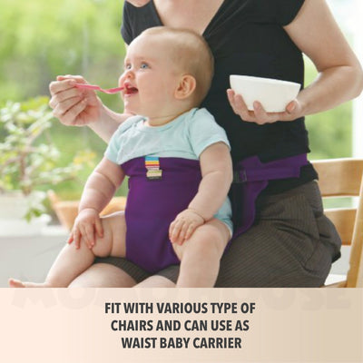 Washable Portable Travel High Chair Booster Baby Seat With Straps Seat Harness