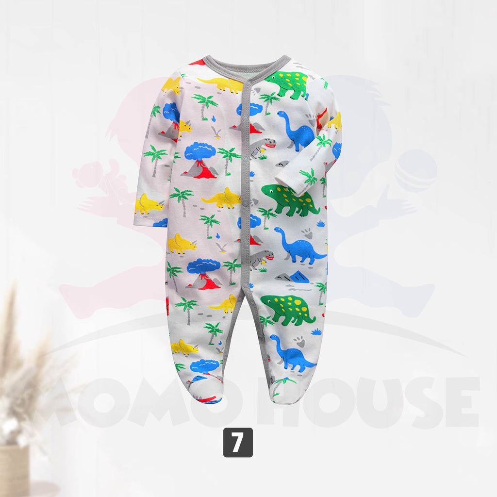 Newborn Baby Jumpsuit Boy & Girl Cute Design Long Sleeve 100% Cotton Jumpsuit Baju Kanak-Kanak Romper Jumpsuit ( MYB041)