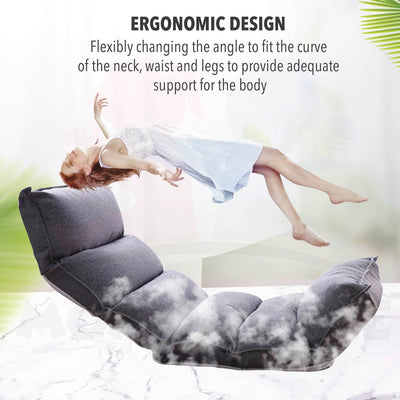 Breastfeeding Foldable Reclining Cushion Lazy Sofa Tatami Recliner Chair Adjustable Memory Foam Floor Bed