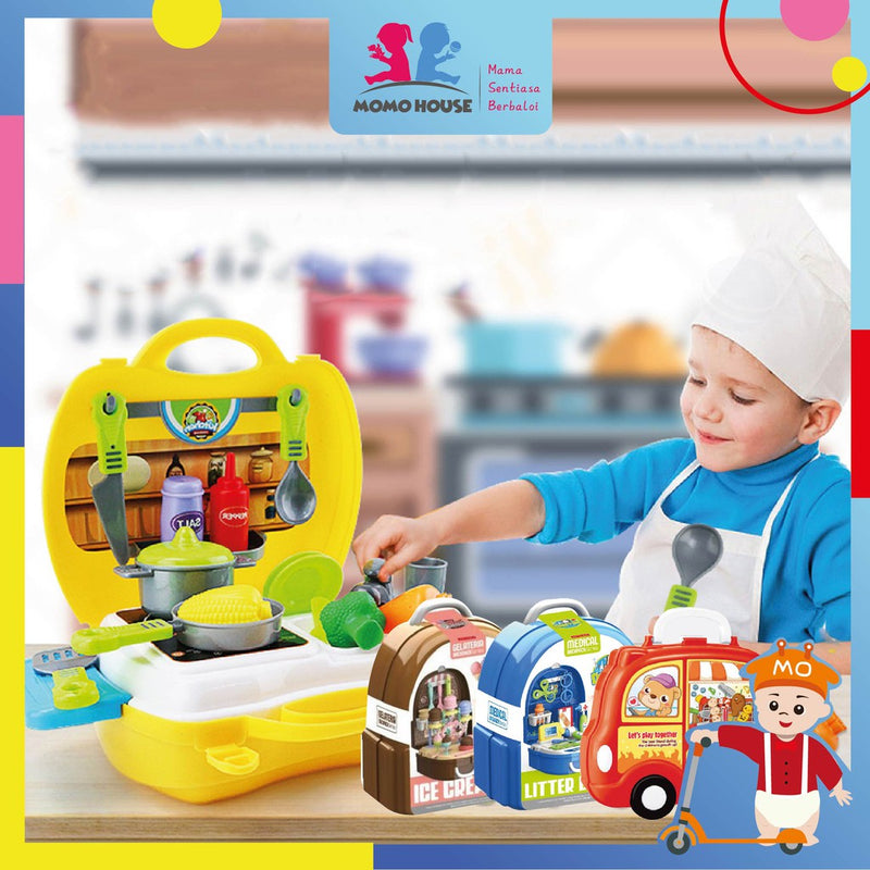 (10 Designs) Pretend Play Kids Toy Box Dream the Suitcase Tools Set