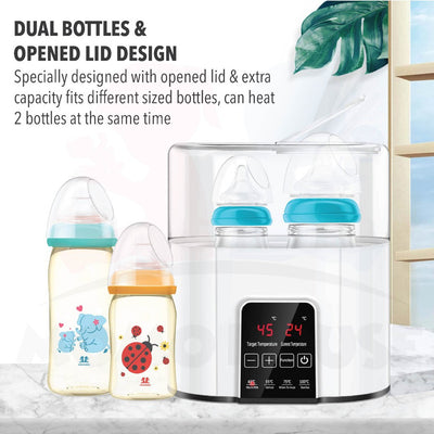 LED Multifunction Smart Baby Milk Bottle Warmer Sterilizer Steriliser Temperature Regulator Pemanas Botol Susu Bayi