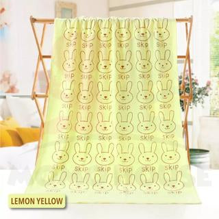 Absorbent Towel Cute Rabbit Design Multifunction Infant Baby Bath Towel Tuala Bayi (25x50cm)