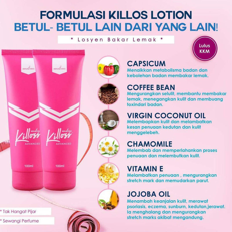 Original Killoss Lotion Slimming Lotions 100ml