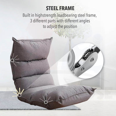 Breastfeeding Foldable Reclining Cushion Lazy Sofa Tatami Recliner Chair Adjustable Memory Foam Floor Bed