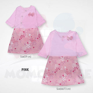 Gaun Newborn Baby Girl Dress Gaun Kanak-kanak Girl Baby Romper Dress Baju Raya Baby Girl Dresses Cotton Murah