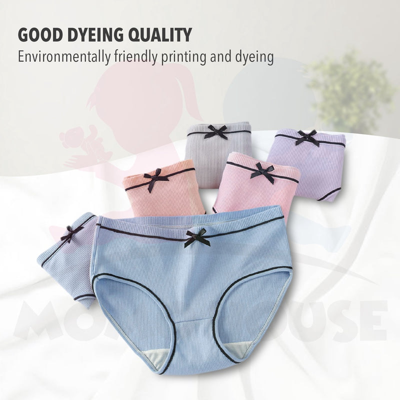 Women Panties Ribbed Panties Spender Underwear Breathable Seamless Underwear Antibacterial Panty Seluar Dalam Wanita