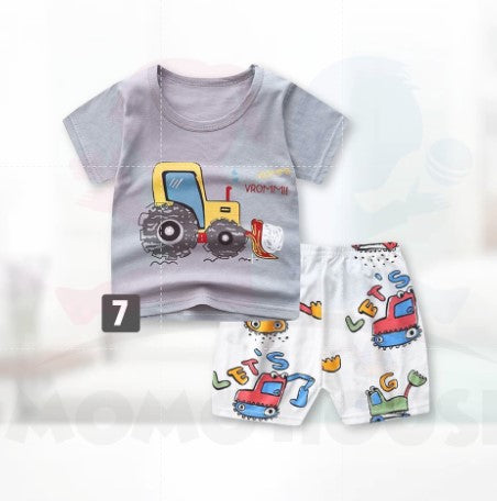 Newborn Baby T Shirt Short Sleeve Set (BM012)