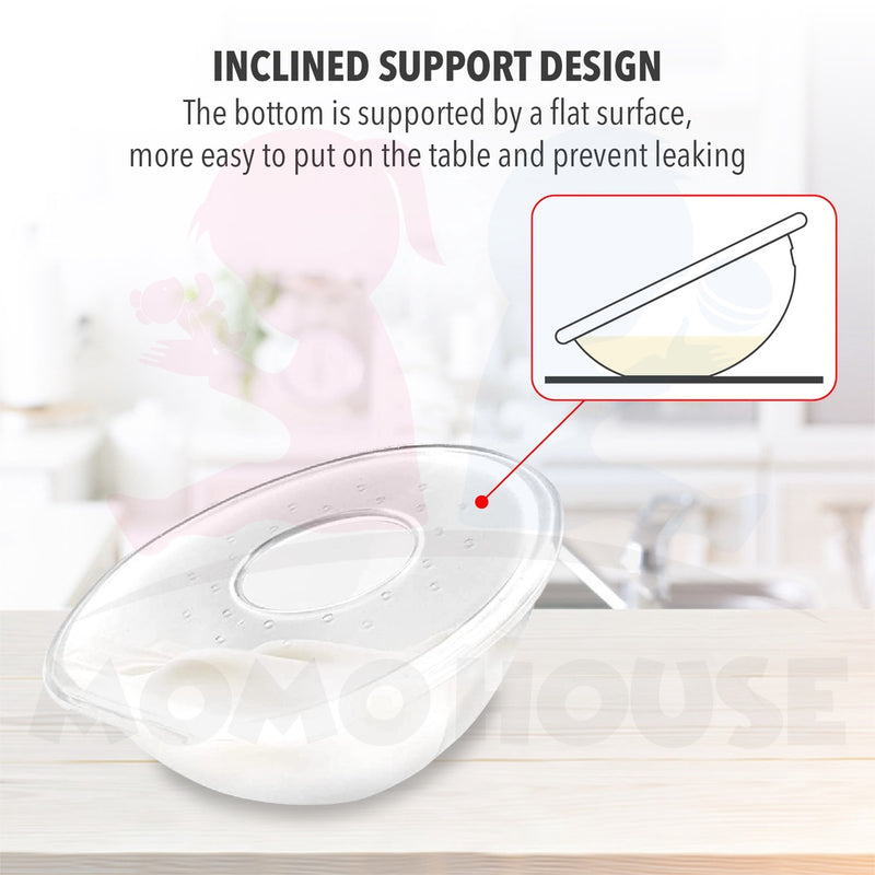 Hand Free Premium Silicone Breast Milk Collector Shell Nursing Cup and Reusable Silicone Breast Pad