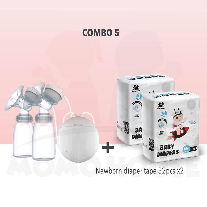 Real Bubee Breast Pump Double Electric Breastpump Pam Susu Bubee