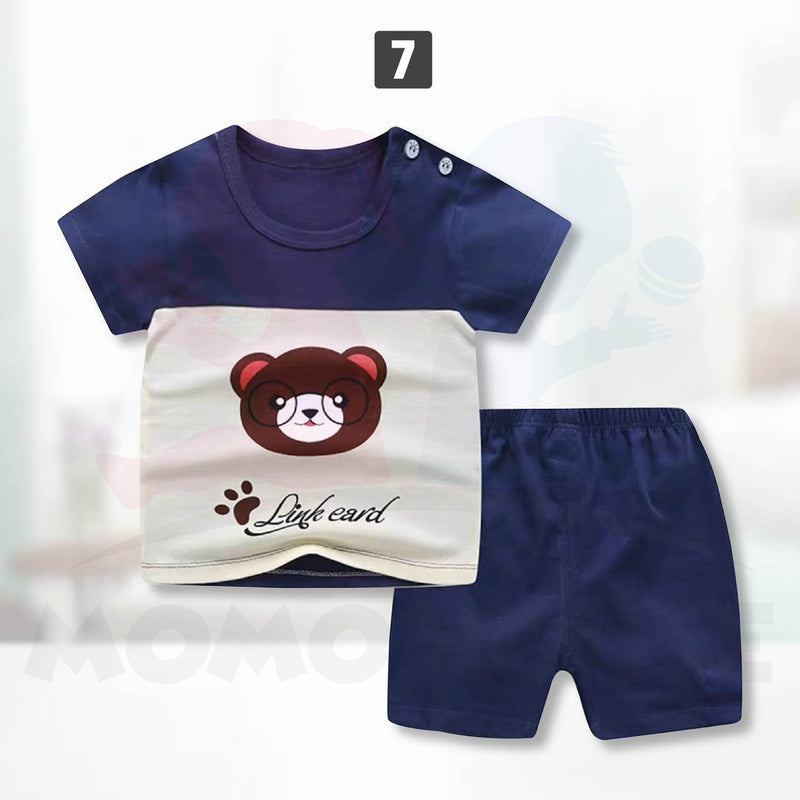 T-Shirt Newborn Baby Girls Boy Short Sleeve Cute Bayi Baju Murah Comel Kids Baju Set Budak Seluar Newborn (MYB038)