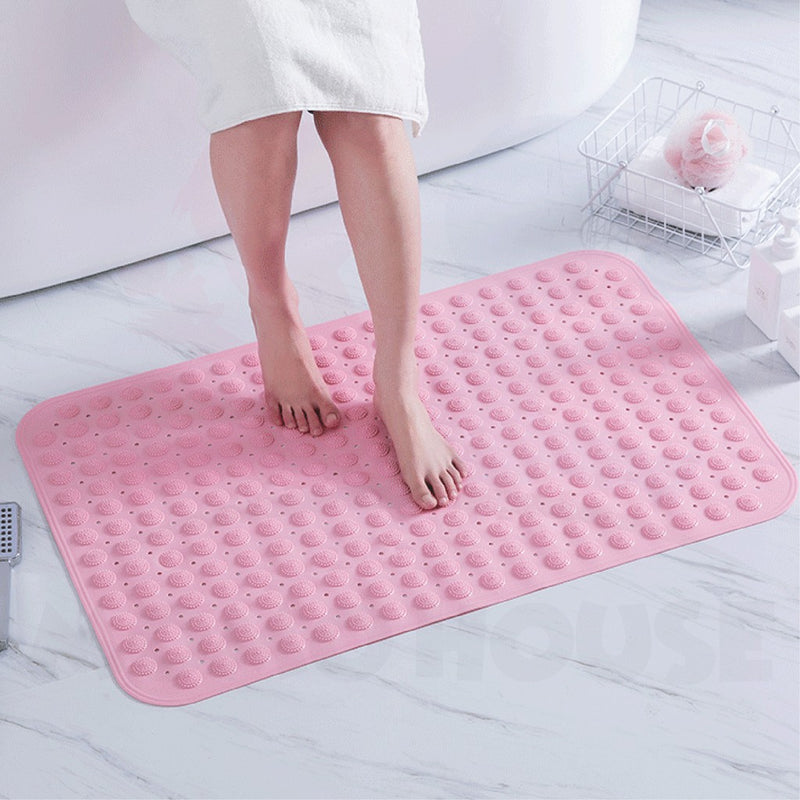 Non-Slip Non-Skid Bathtub Shower Mat Waterproof Bath Rug Door Mats Floor Mat Toilet Mats Bath Carpet Massage Design