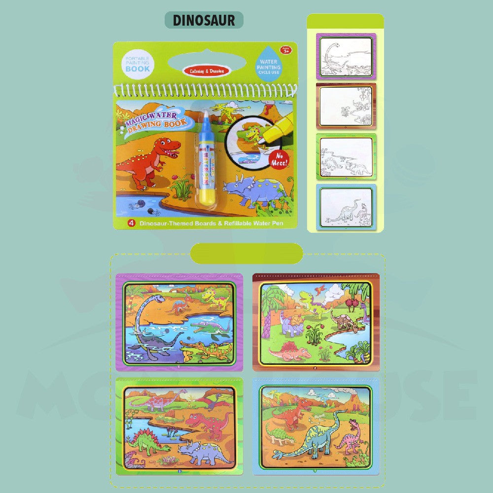 Magic Water Drawing Colouring Book Doddle
