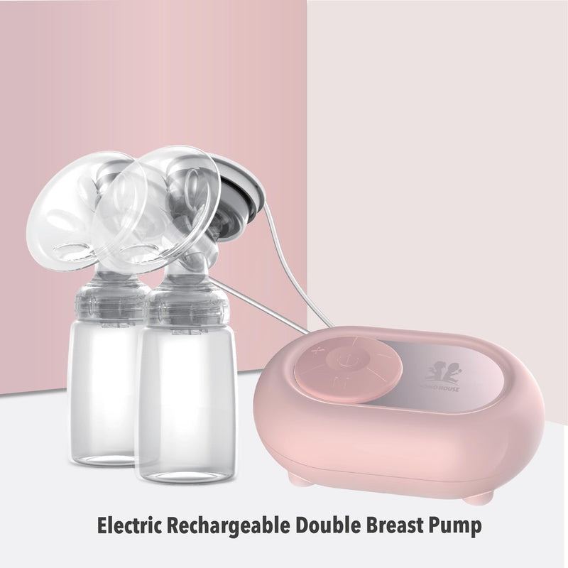 LCD Screen Electric Rechargeable Double Breast Pump BPA FREE Pam Susu Cas Semula Electrik Breastpump