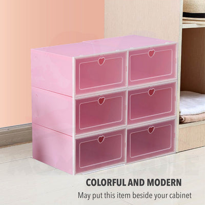 Storage Box Colourful PP Plastic Shoes Box Toy Box Colourful Transparent Plastic Storage Box